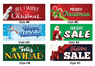 Load image into Gallery viewer, Holiday Bungee Windshield Banners