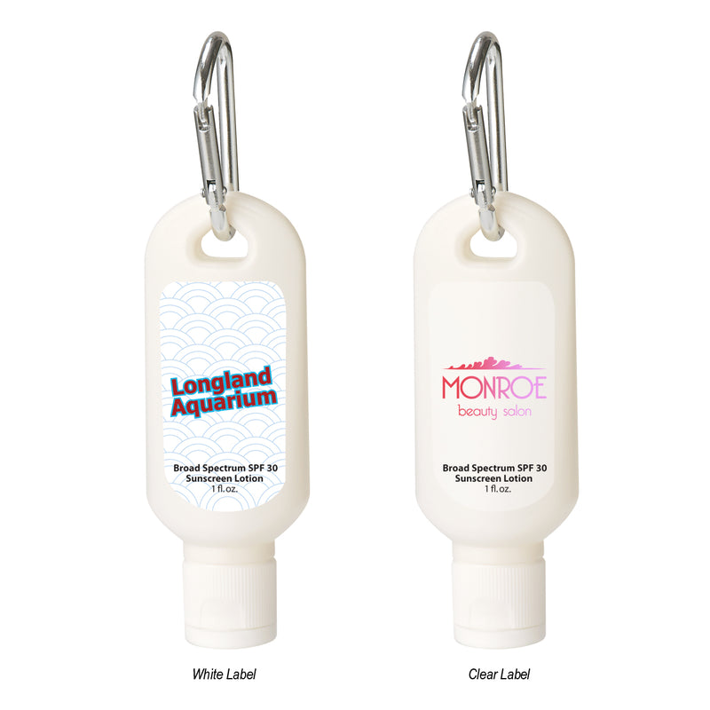 Load image into Gallery viewer, 1 Oz. SPF 30 Sunscreen With Carabiner