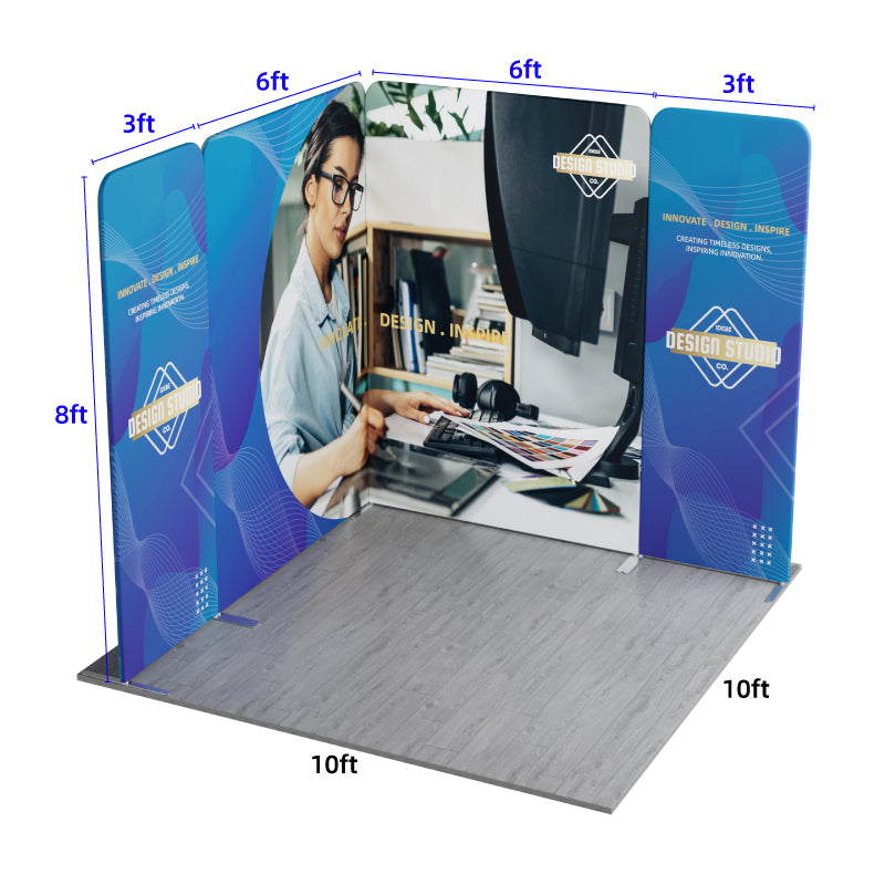 Load image into Gallery viewer, 10x10ft Magnetic Modular Fabric Displays-A