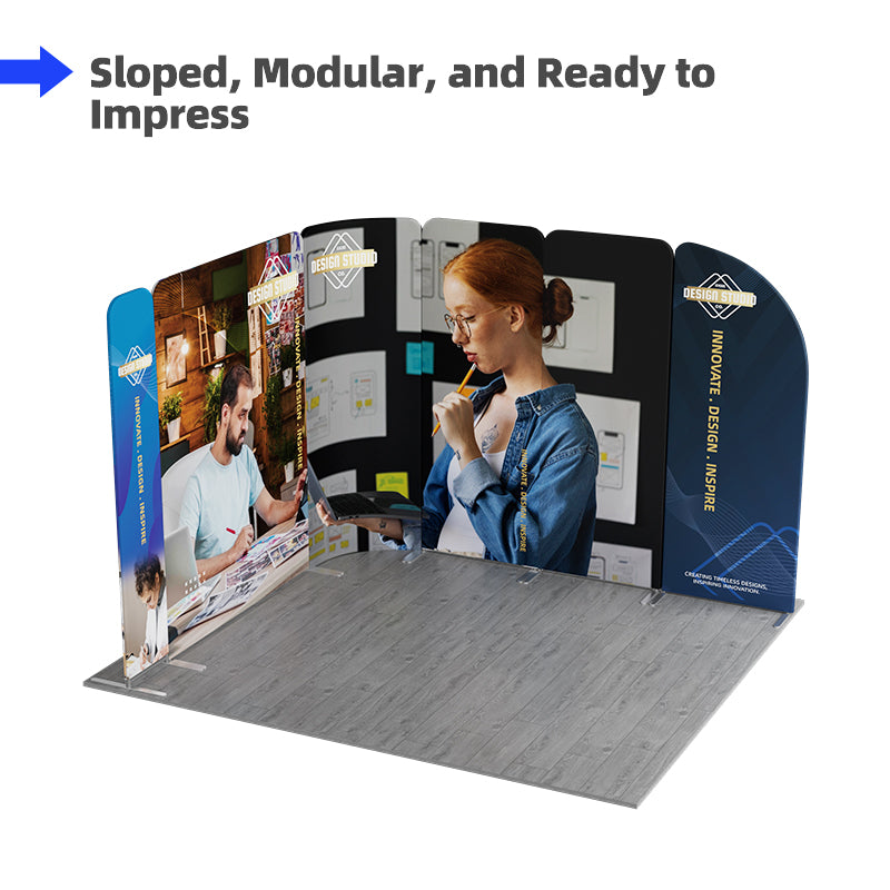 Load image into Gallery viewer, 10x10ft Magnetic Modular Fabric Displays-C