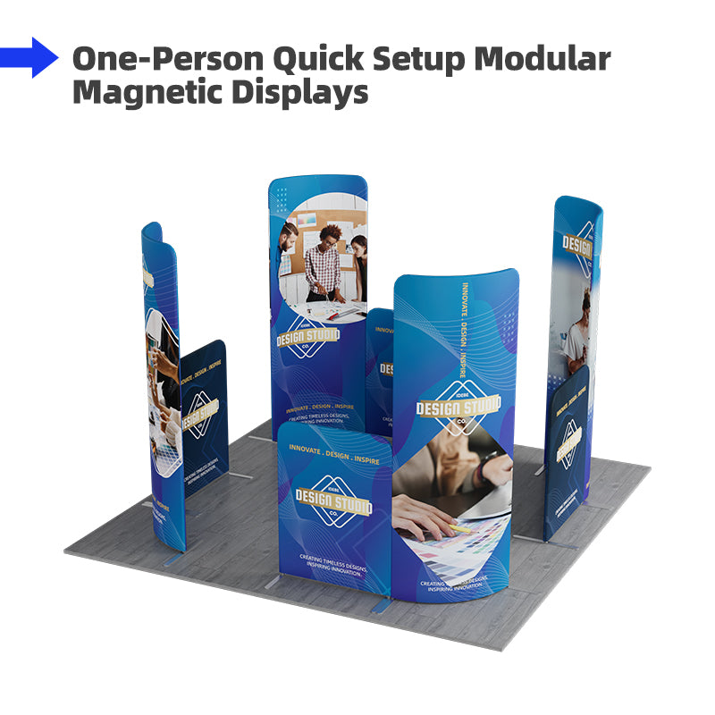 Load image into Gallery viewer, 10x10ft Magnetic Modular Fabric Displays-E