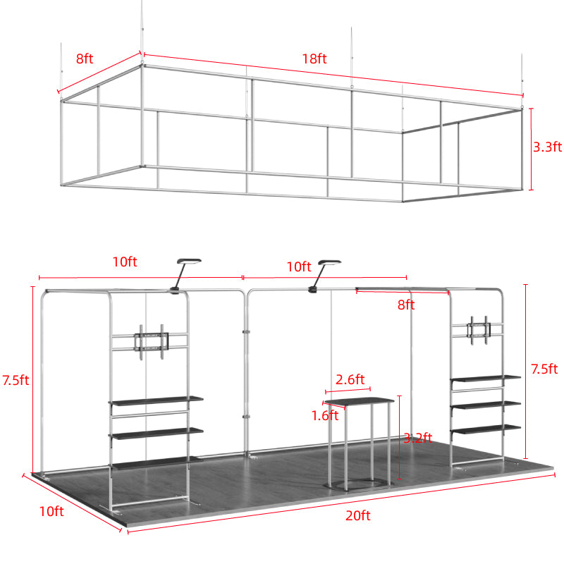 Load image into Gallery viewer, 10x20ft Showroom Display Kit - A1
