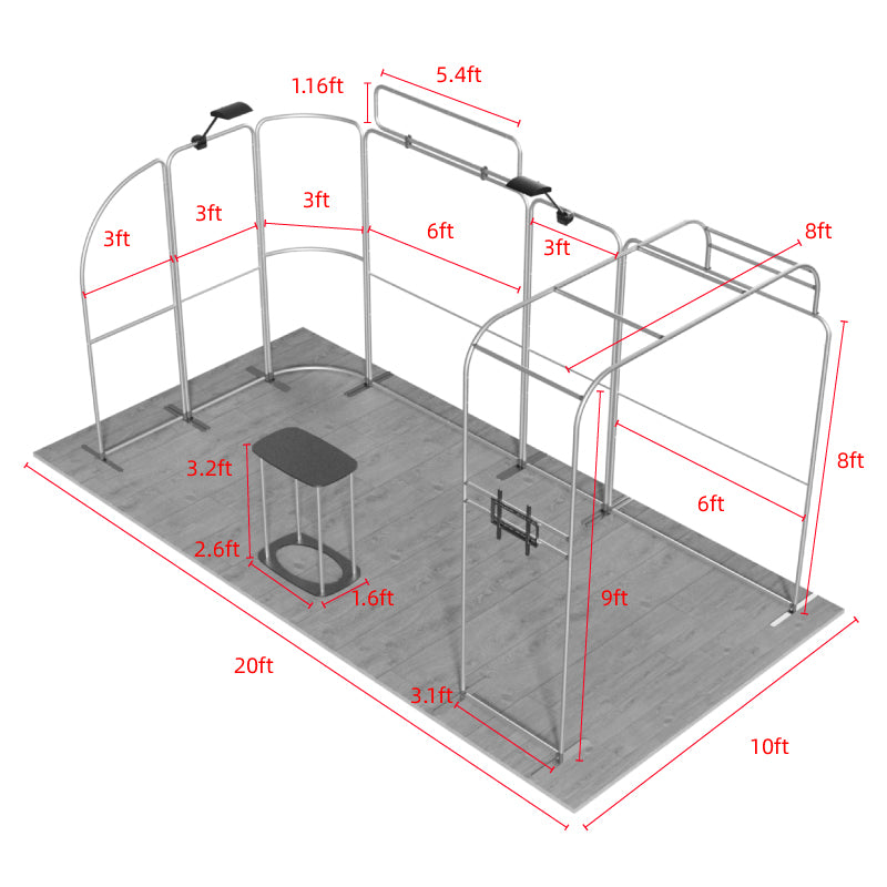 Load image into Gallery viewer, 10x20ft Showroom Display Kit - B5
