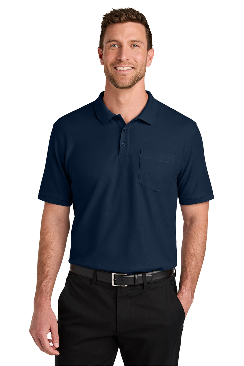 Load image into Gallery viewer, Port Authority® Wearever Signature Pique Pocket Polo
