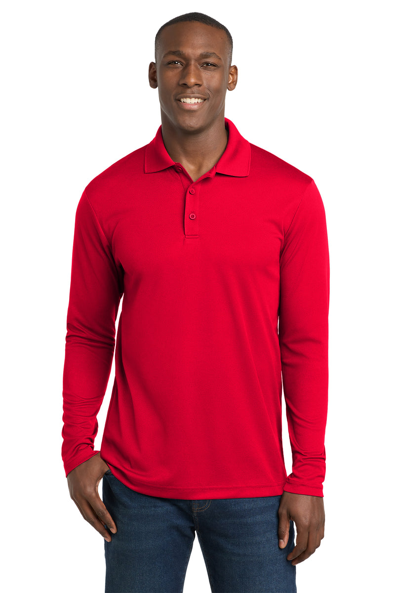 Load image into Gallery viewer, Sport-Tek ® PosiCharge ® RacerMesh ® Long Sleeve Polo