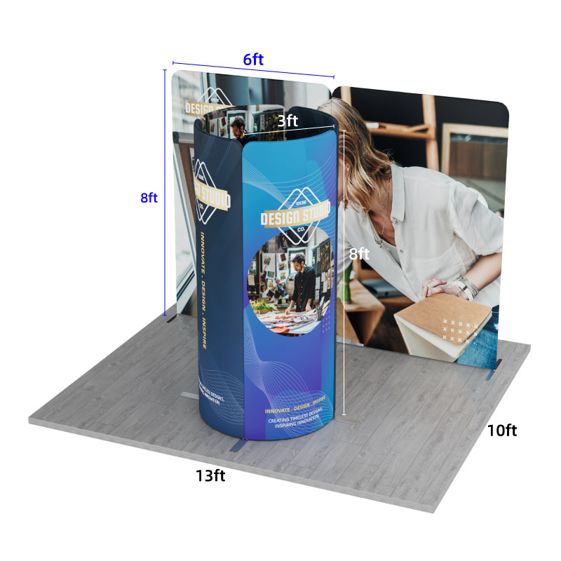 Load image into Gallery viewer, 13x10ft Magnetic Modular Fabric Displays-B