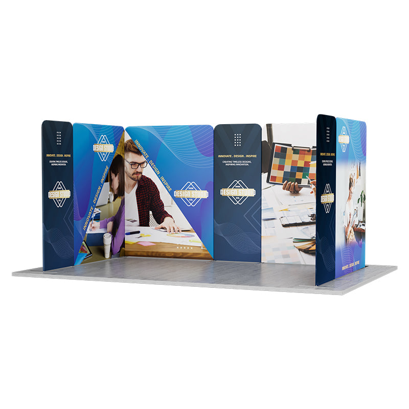Load image into Gallery viewer, 16.4' x 10' Magnetic Modular Fabric Display