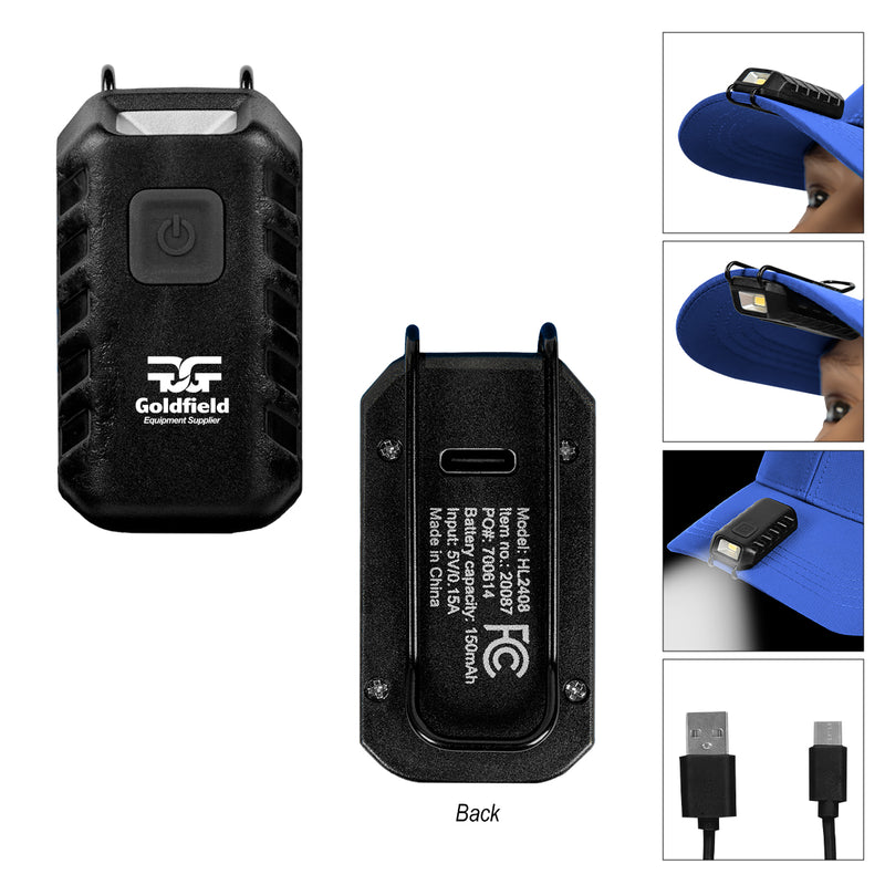 Load image into Gallery viewer, Rechargeable Cap Safety Light