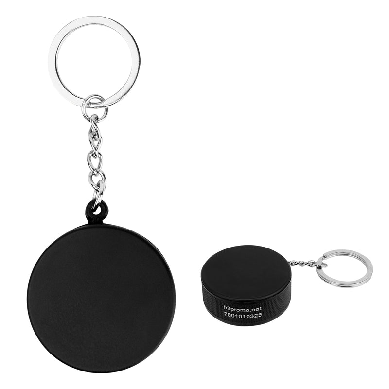 Load image into Gallery viewer, Hockey Puck Stress Reliever Keychain