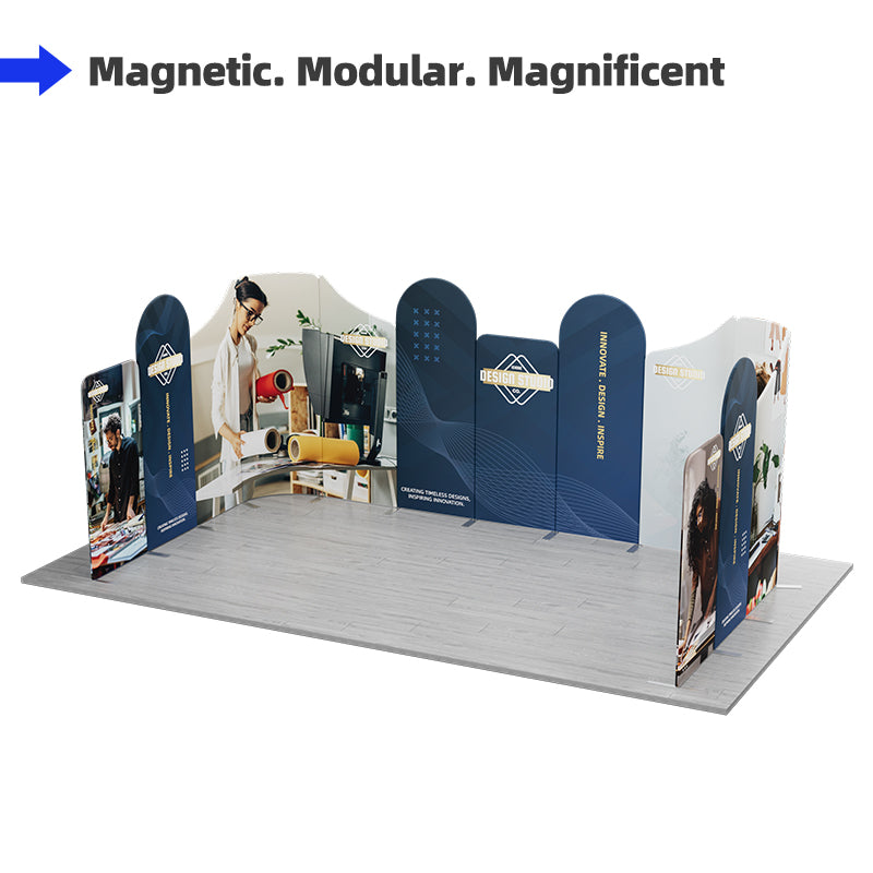 Load image into Gallery viewer, 20x10ft Magnetic Modular Fabric Displays-C