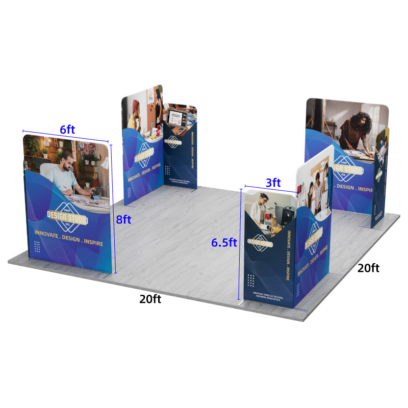 Load image into Gallery viewer, 20x20ft Magnetic Modular Fabric Displays-A