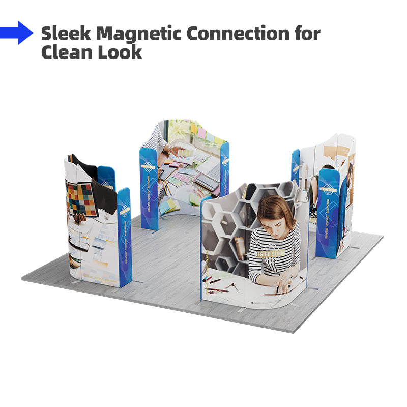 Load image into Gallery viewer, 20x20ft Magnetic Modular Fabric Displays-B