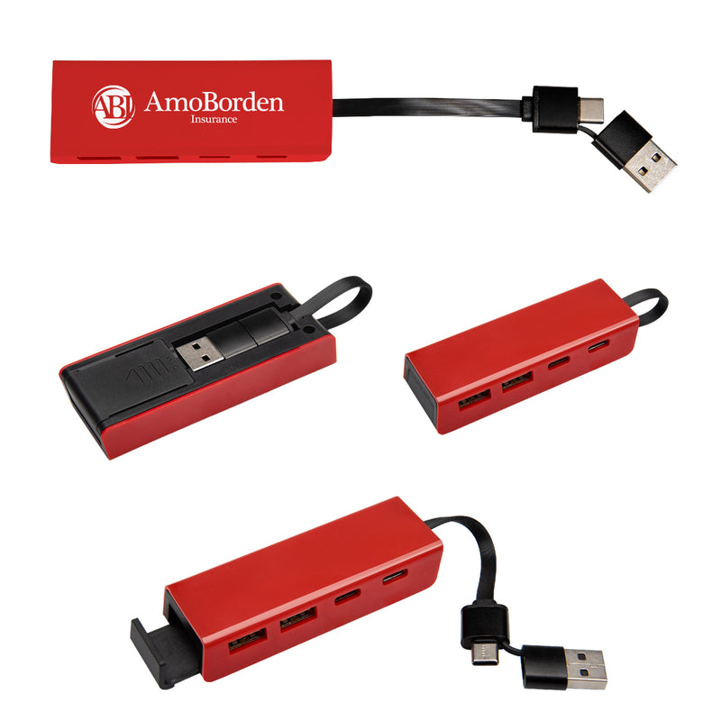 Load image into Gallery viewer, RABS Type-C & USB Hub With Phone Stand