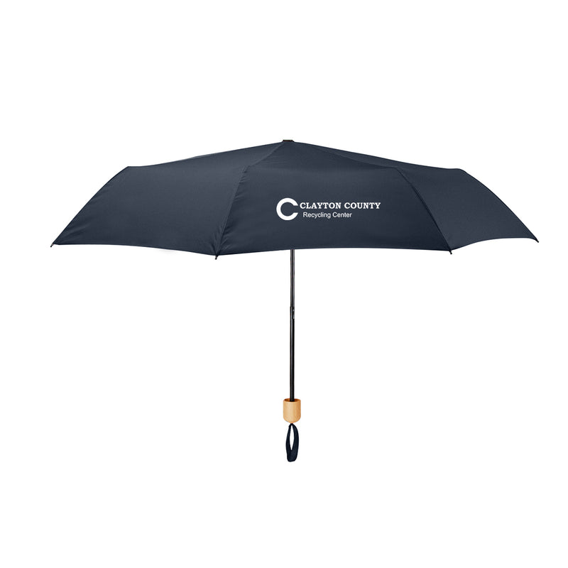 Load image into Gallery viewer, 41" Arc Umbrella With 100% RPET Canopy & Bamboo Handle