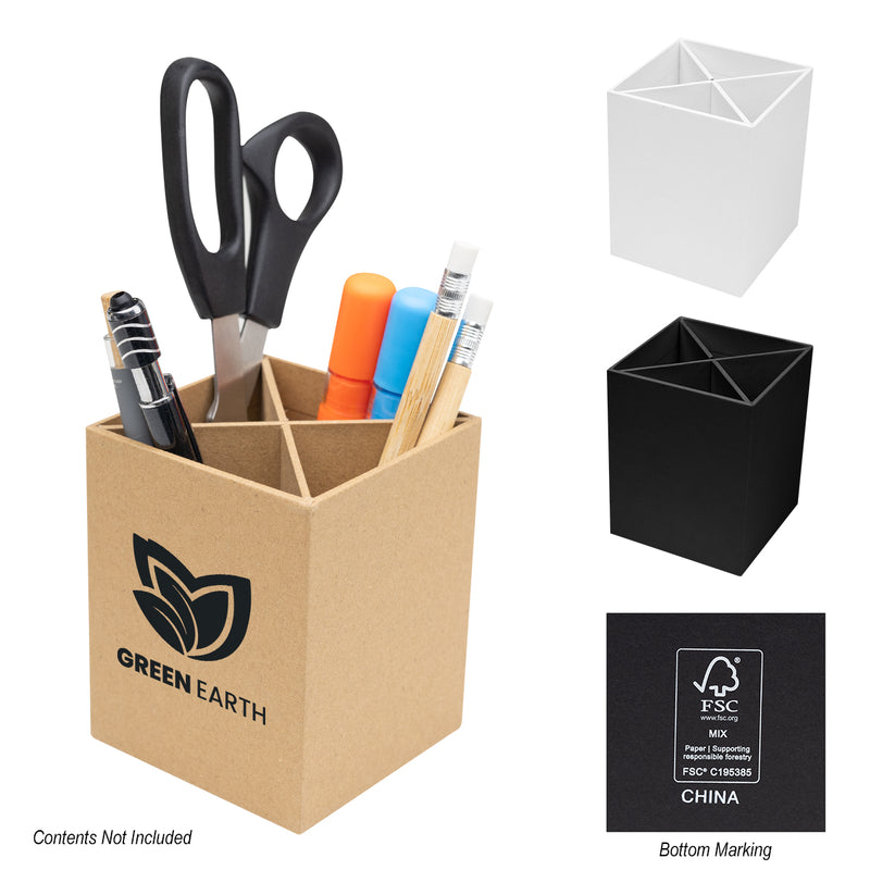 Load image into Gallery viewer, - 4 COMPARTMENT PEN & PENCIL CUP