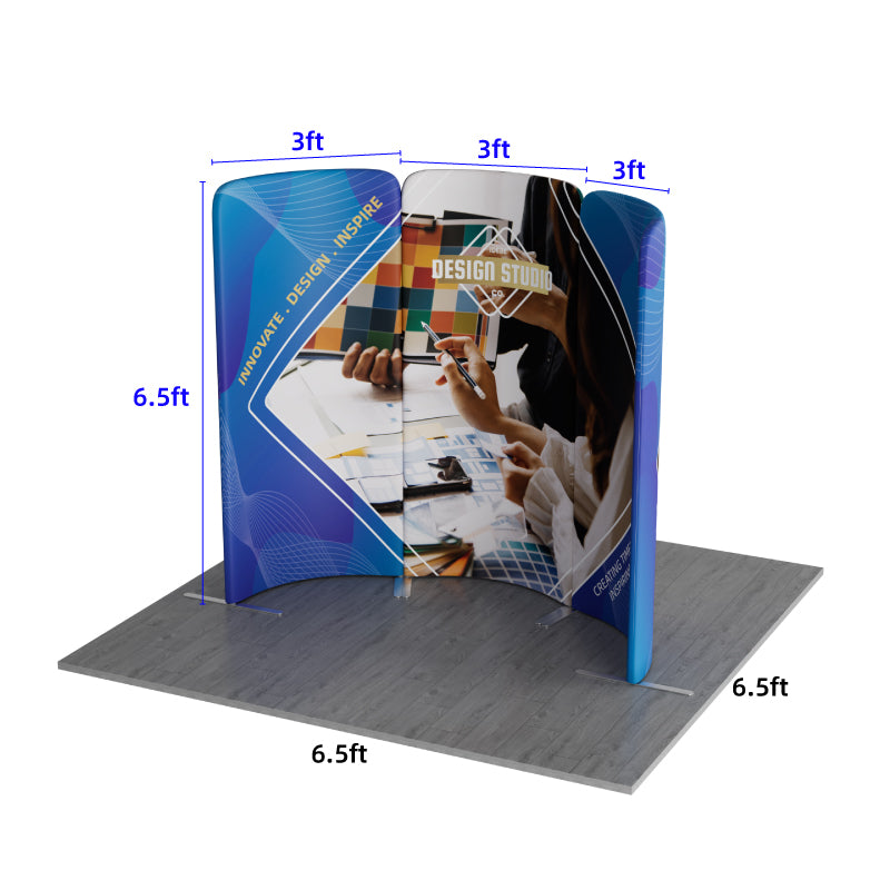 Load image into Gallery viewer, 6.5x6.5ft Magnetic Modular Fabric Displays-B