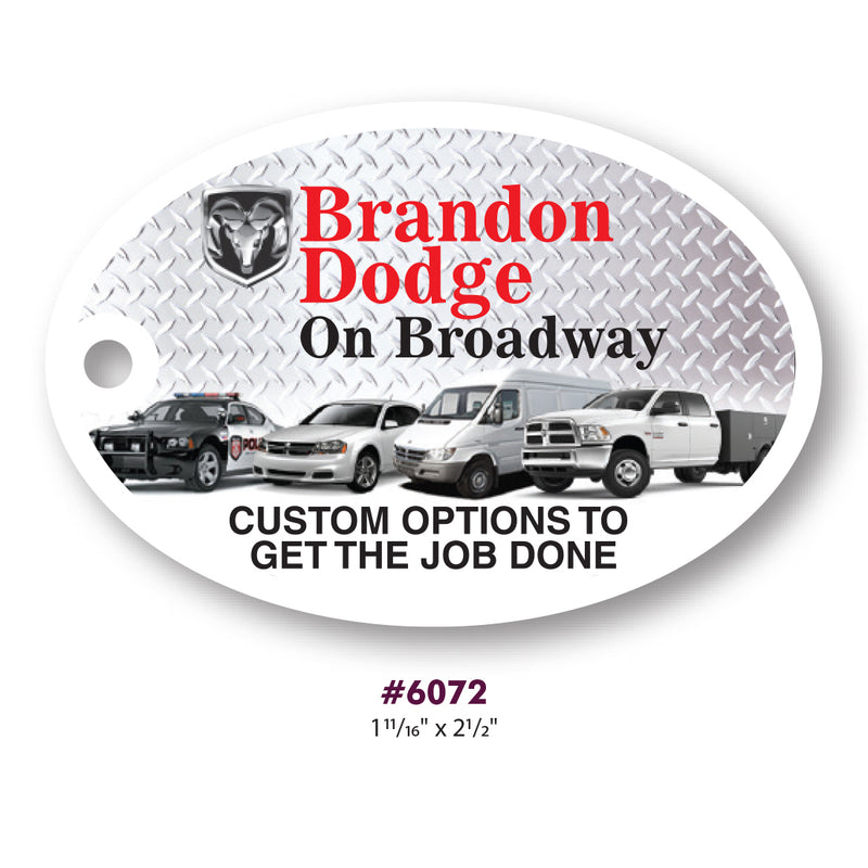 Load image into Gallery viewer, Custom Printed Hard Plastic Key Tags - 55 mil