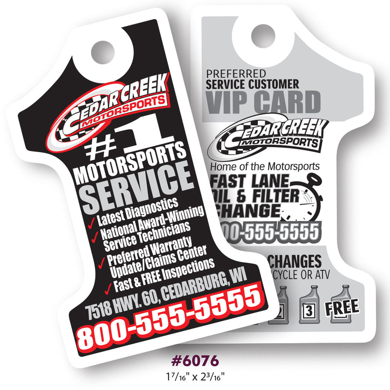 Load image into Gallery viewer, Custom Printed Hard Plastic Key Tags - 55 mil