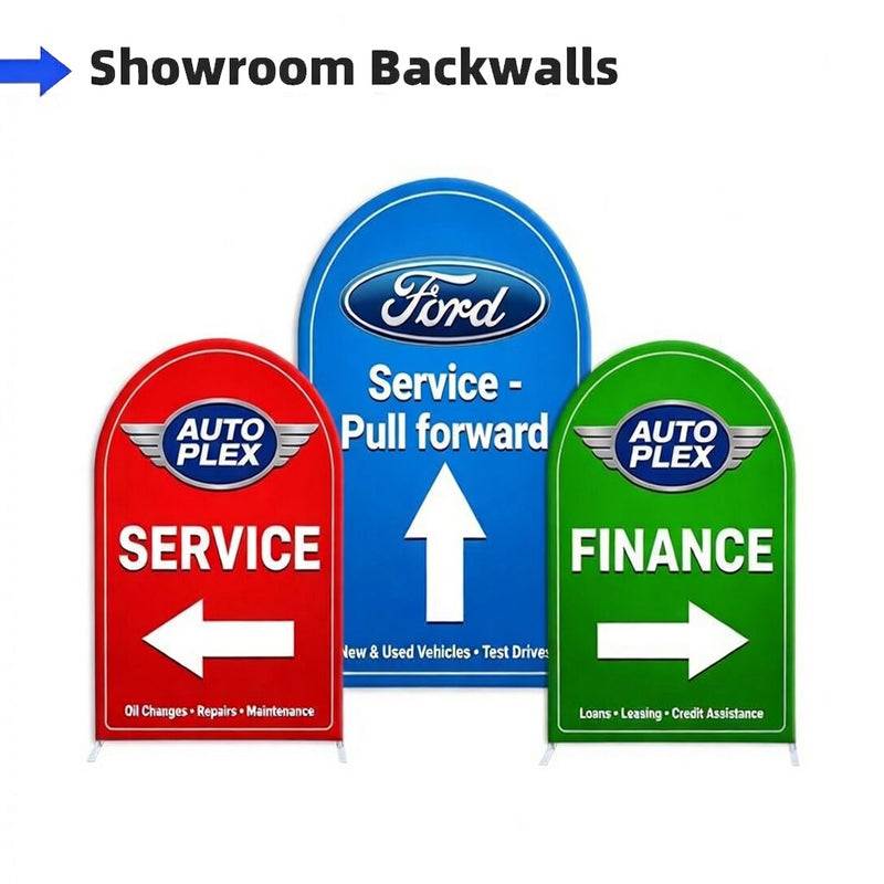 Load image into Gallery viewer, 7 FT Backwall Trio Kit (Set of 3 Signs )