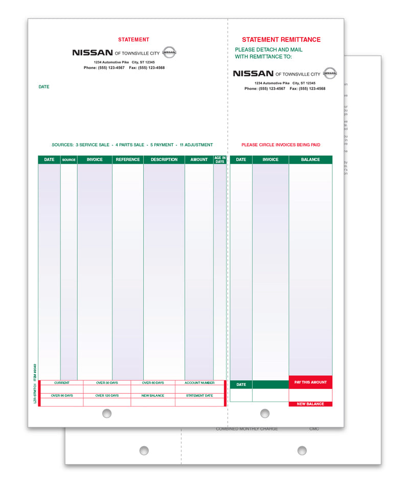 Load image into Gallery viewer, Laser Statement, Open Items - LZR-STMT-OI - Qty. 250