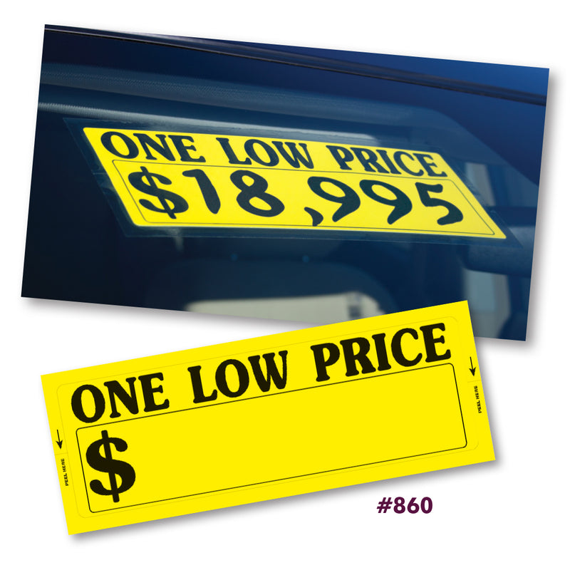 Load image into Gallery viewer, "One Low Price" Window Stickers