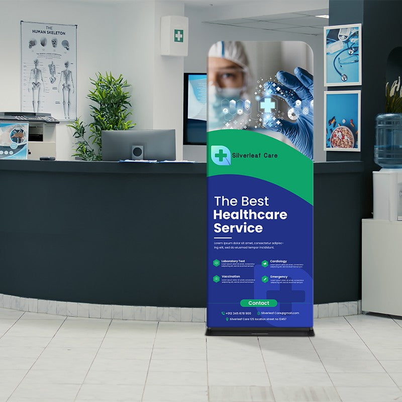 Load image into Gallery viewer, Fabric Banner Stand-Premium (Round Corners)