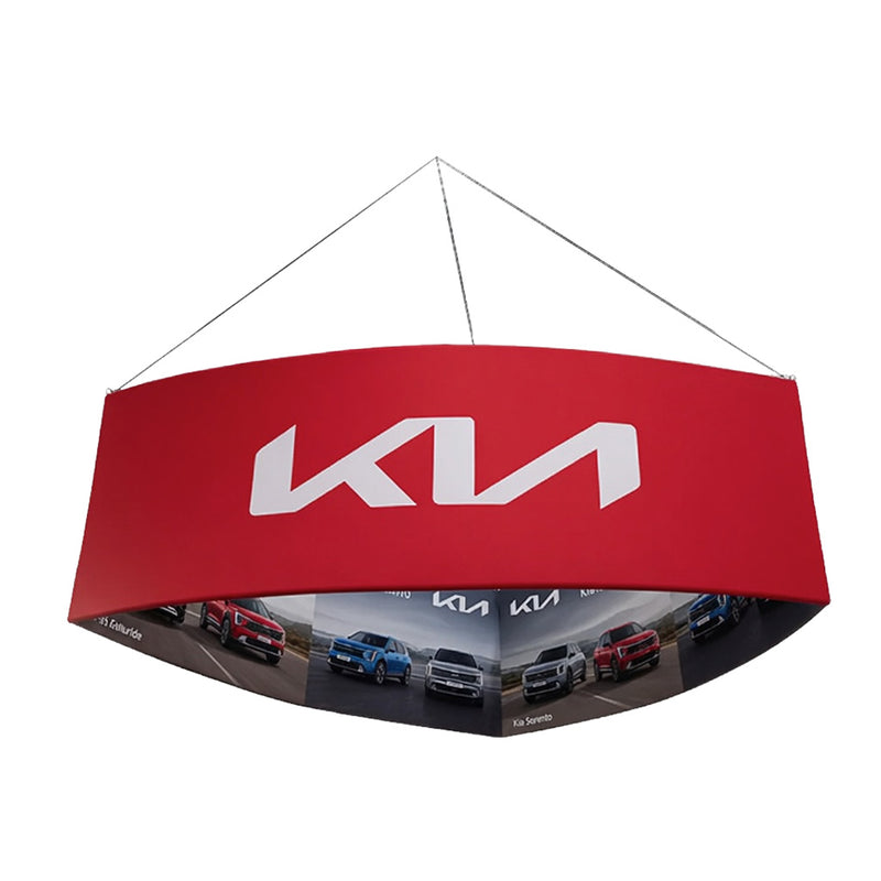 Load image into Gallery viewer, Curved Triangle Hanging Sign