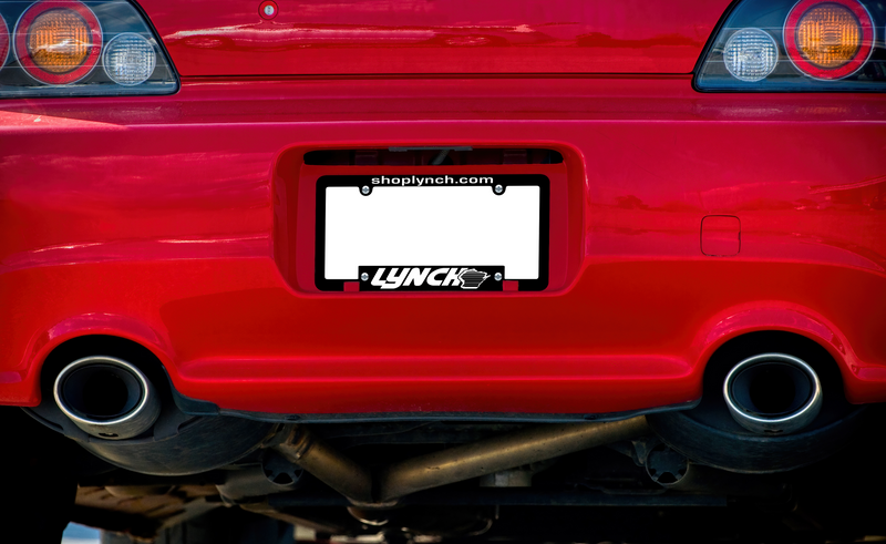 Load image into Gallery viewer, Custom License Plate Frame - Black with Raised Imprint ( 3 Color )