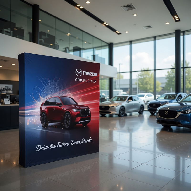 Load image into Gallery viewer, Double Sided Straight Fabric Popup Displays