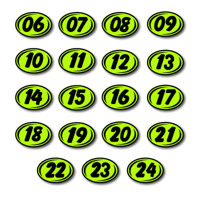 Load image into Gallery viewer, Bold Year Model Signs Neon Green & Black