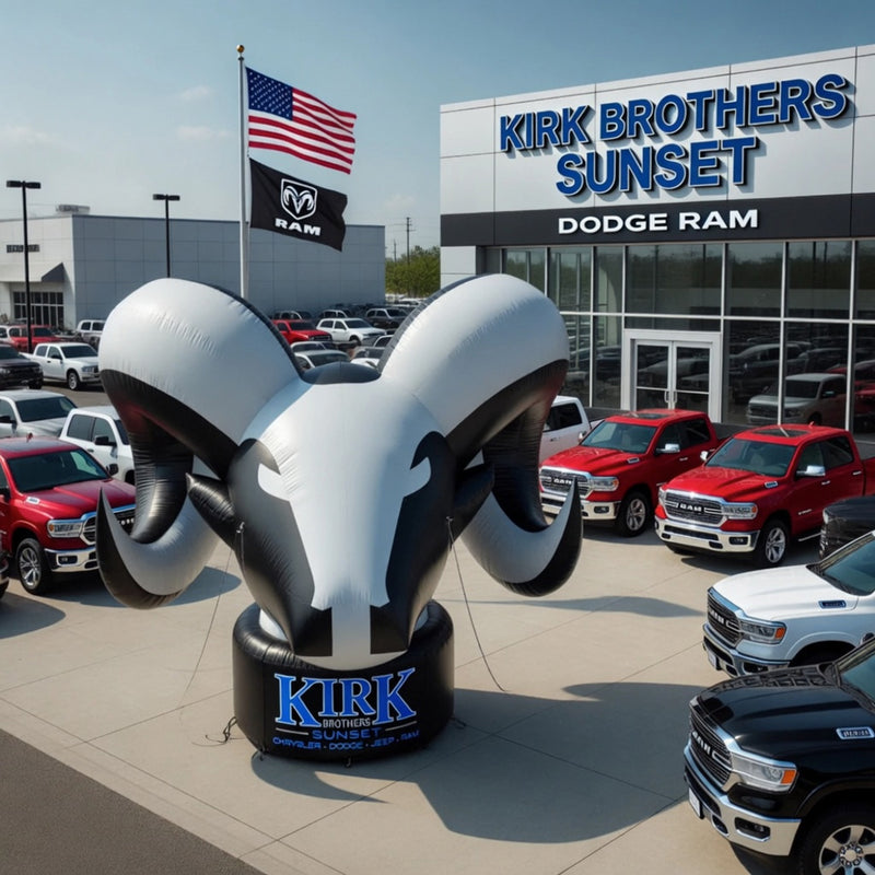 Load image into Gallery viewer, Giant Ram Head PVC Inflatable
