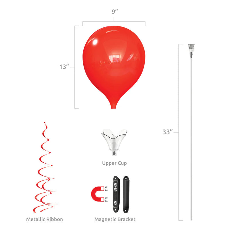 Load image into Gallery viewer, PermaShine® 1-Balloon Bouquet Magnetic Bracket Kit