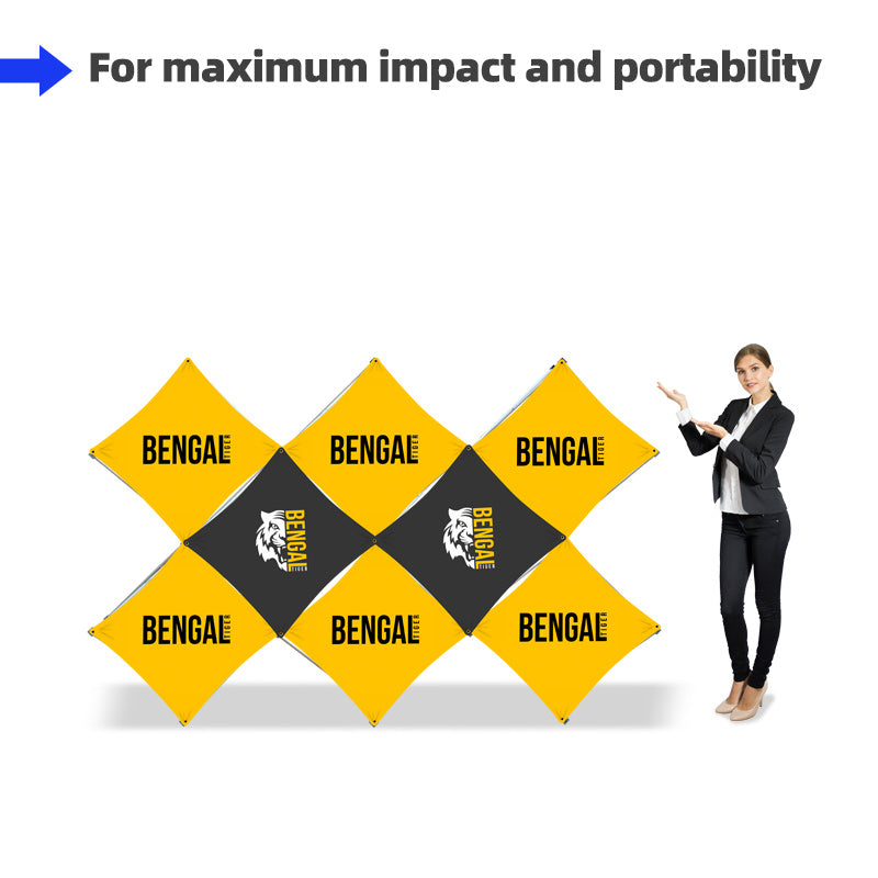 Load image into Gallery viewer, Double X Floor Grid Pop Up Display