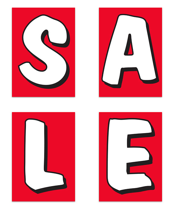 Load image into Gallery viewer, 3D Jumbo Under the Hood Sign Set Red Background - S-A-L-E kit of (4)