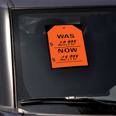 Load image into Gallery viewer, Fire Red Stick On Tags