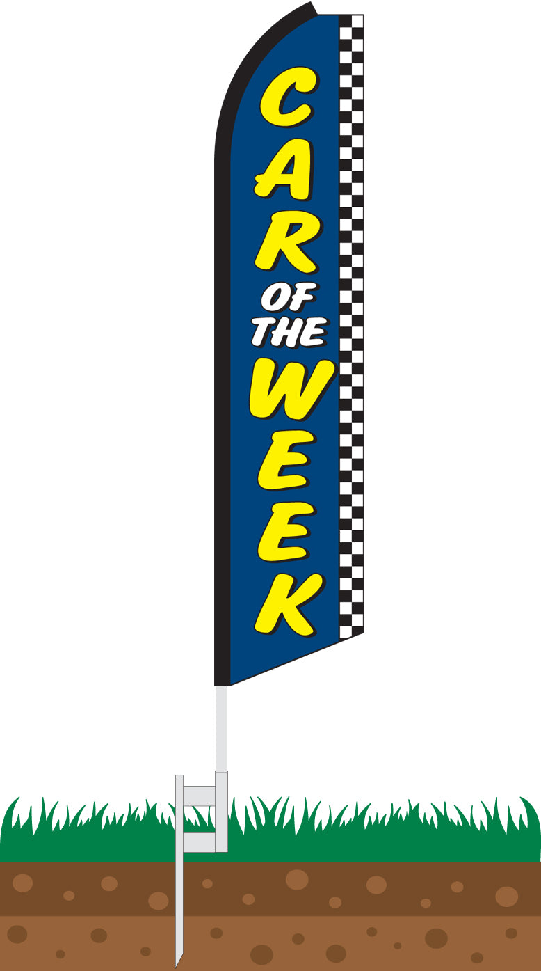 Load image into Gallery viewer, Half Sleeve Swooper Feather Flag - Car of the Week