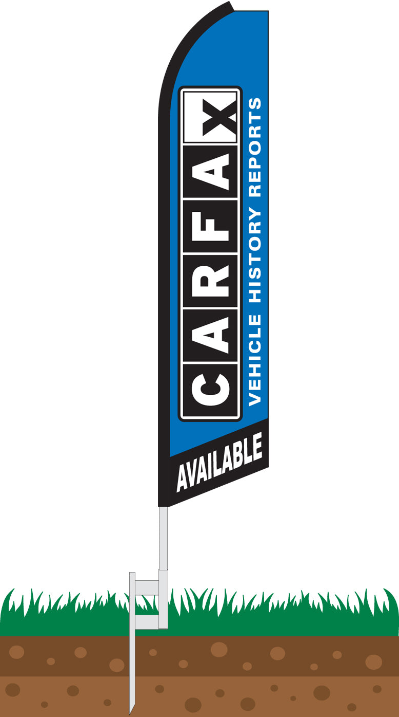 Load image into Gallery viewer, Half Sleeve Swooper Feather Flag - CarFax