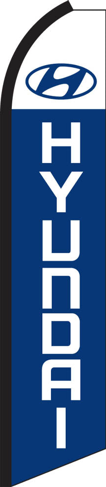 Load image into Gallery viewer, Half Sleeve Swooper Feather Flag - Hyundai
