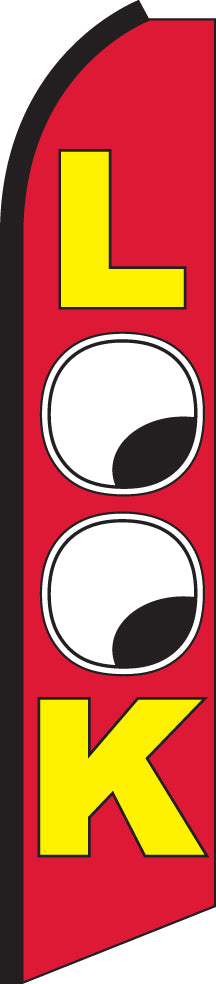 Load image into Gallery viewer, Half Sleeve Swooper Feather Flag - Look