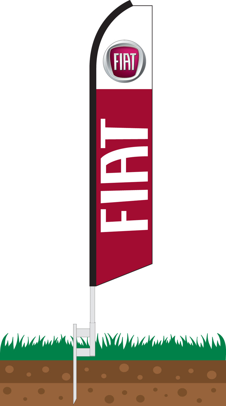 Load image into Gallery viewer, Half Sleeve Swooper Feather Flag - Fiat