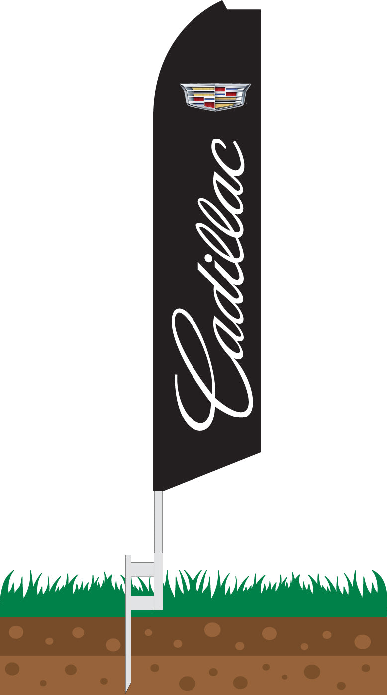 Load image into Gallery viewer, Half Sleeve Swooper Feather Flag - Cadillac
