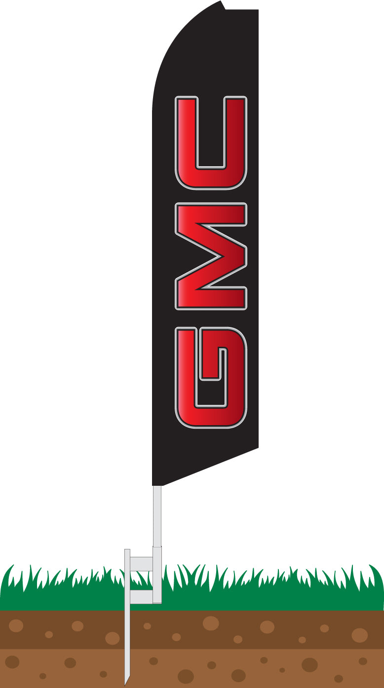 Load image into Gallery viewer, Half Sleeve Swooper Feather Flag - GMC