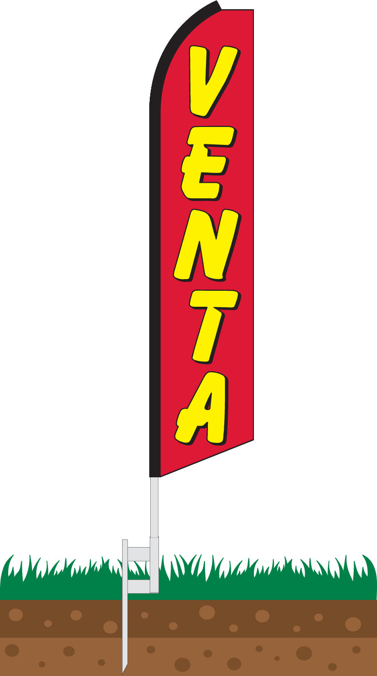 Load image into Gallery viewer, Half Sleeve Swooper Feather Flag - VENTA