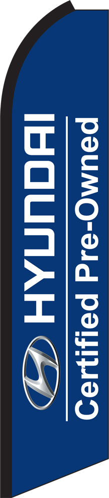Load image into Gallery viewer, Half Sleeve Swooper Feather Flag - Hyundai Certified