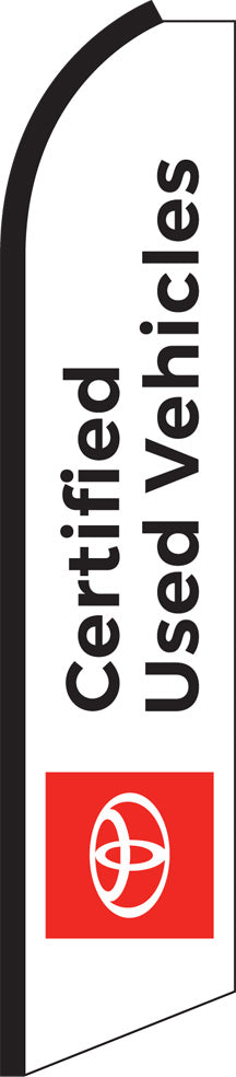 Load image into Gallery viewer, Half Sleeve Swooper Feather Flag - Toyota Certified Used Vehicle