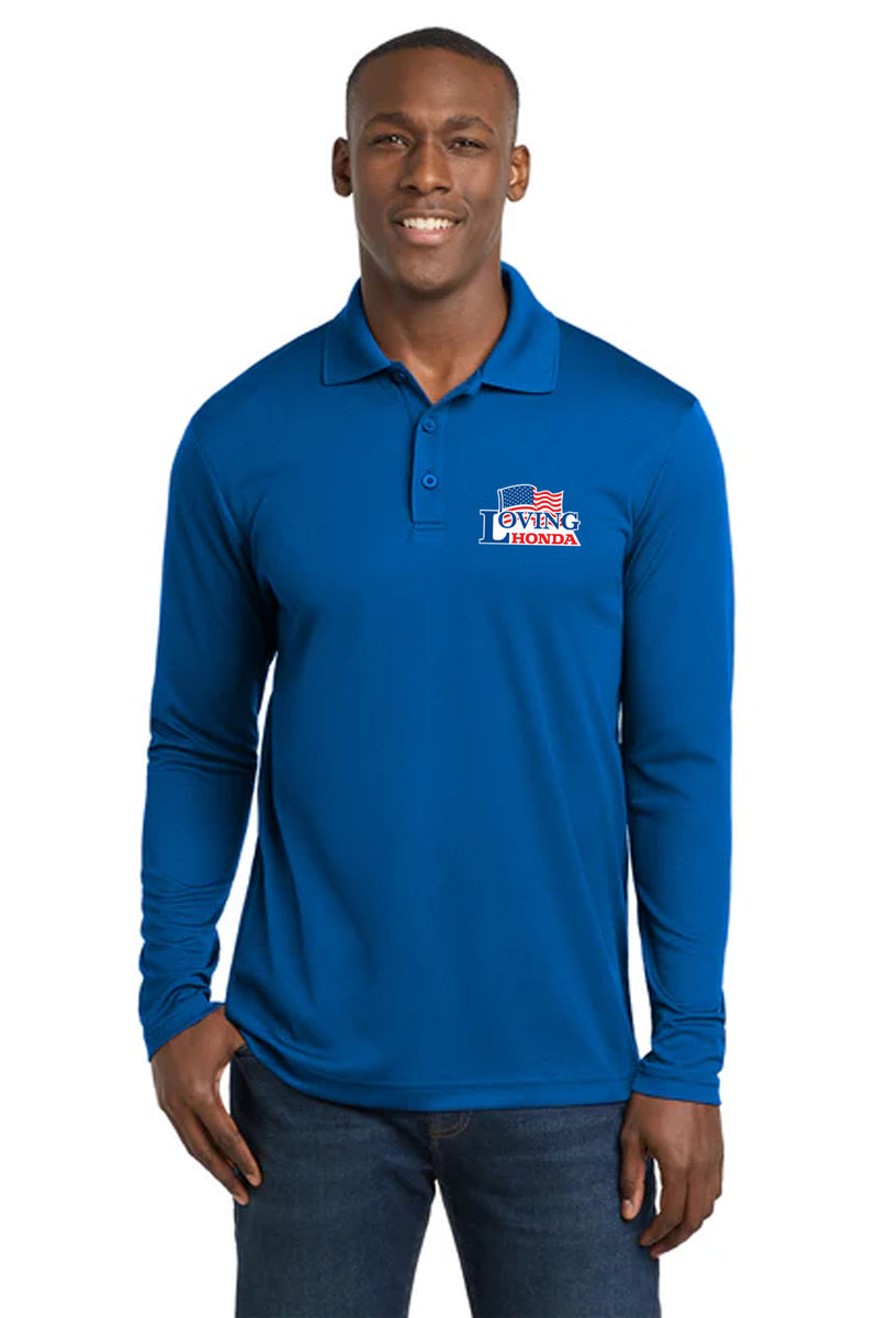 Load image into Gallery viewer, Sport-Tek ® PosiCharge ® RacerMesh ® Long Sleeve Polo