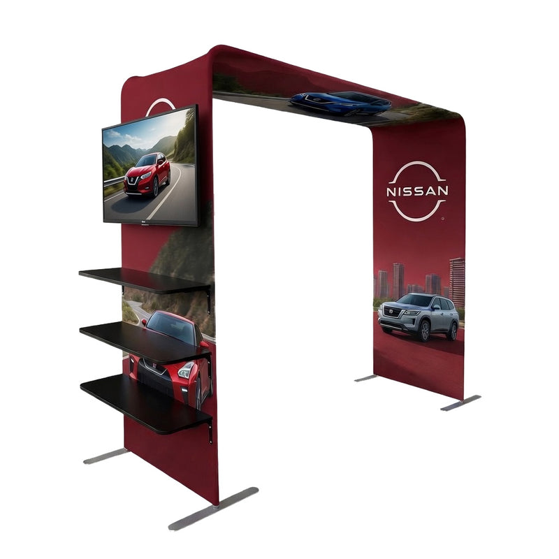 Load image into Gallery viewer, Square Arch Display Shelf & TV Rack