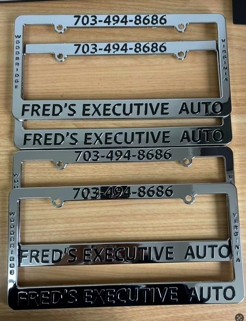 Load image into Gallery viewer, Premium Full Dip Chorme Plastic License Frame- 1 Color