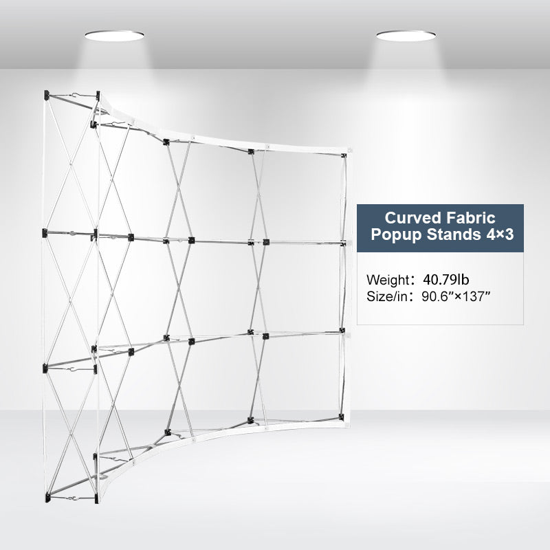 Load image into Gallery viewer, Curved Fabric Popup Displays