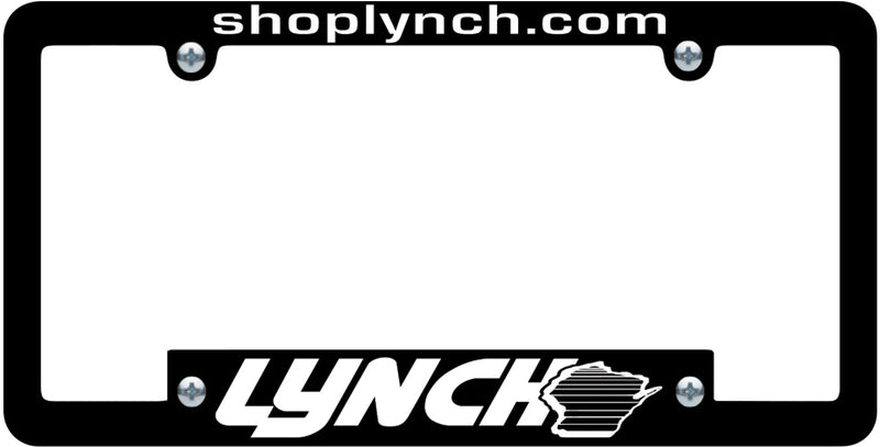 Load image into Gallery viewer, Custom License Plate Frame - Black with Raised Imprint ( 1 Color )